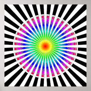 Affiche Fleur hypnotique