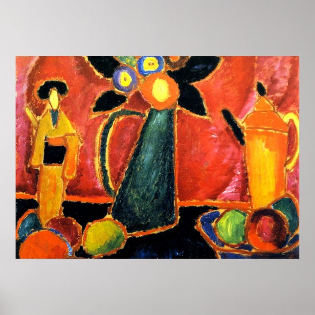 Affiche Fleur japonaise (Devant)