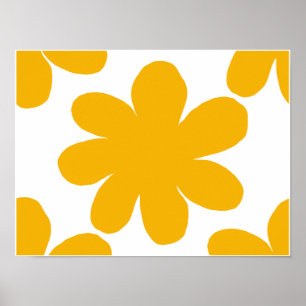 Affiche Fleur jaune