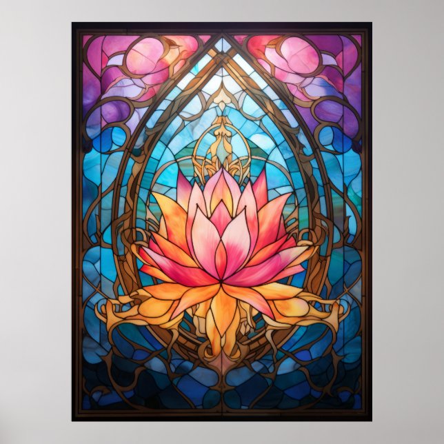 Affiche Fleur Lotus (Devant)