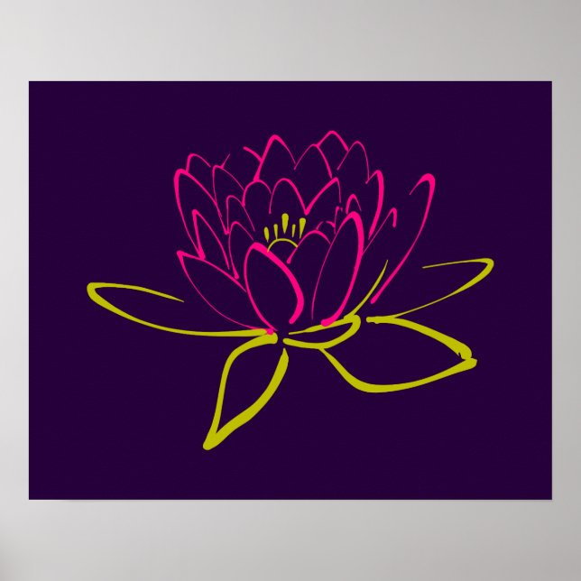 Affiche Fleur Lotus (Devant)