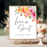 Affiche Fleur Lumineuse Citrus Slice L'amour nuptial est d<br><div class="desc">Pour plus de personnalisation,  cliquez sur "Personnaliser ce modèle",  puis sur "Modifier à l'aide de l'outil de conception". Élégant éditable facile à utiliser modèles mariage,  plus d'articles disponibles dans le magasin (invitations,  rsvp,  cartes de remerciements,  papeterie & décoration). Si vous avez besoin d'aide ou d'articles correspondants,  veuillez me contacter.</div>