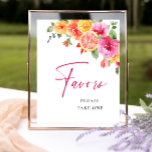 Affiche Fleur Lumineuse Citrus tranche Fête des mariées fa<br><div class="desc">Pour plus de personnalisation,  cliquez sur "Personnaliser ce modèle",  puis sur "Modifier à l'aide de l'outil de conception". Élégant éditable facile à utiliser modèles mariage,  plus d'articles disponibles dans le magasin (invitations,  rsvp,  cartes de remerciements,  papeterie & décoration). Si vous avez besoin d'aide ou d'articles correspondants,  veuillez me contacter.</div>