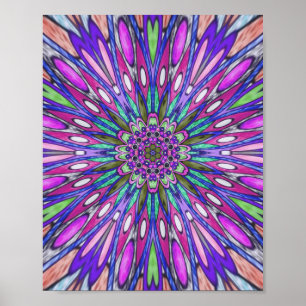 Affiche Fleur Mandala