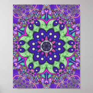 Affiche Fleur Mandala