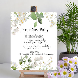 Affiche Fleur marguerite sauvage thème Shhh Don't Say Baby