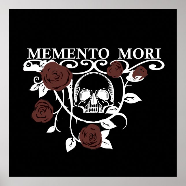 Affiche fleur memento mori (Devant)