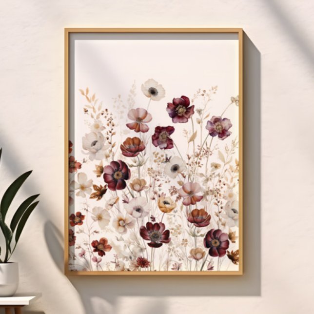 Affiche Fleur Moderne Aquarelle (Créateur téléchargé)