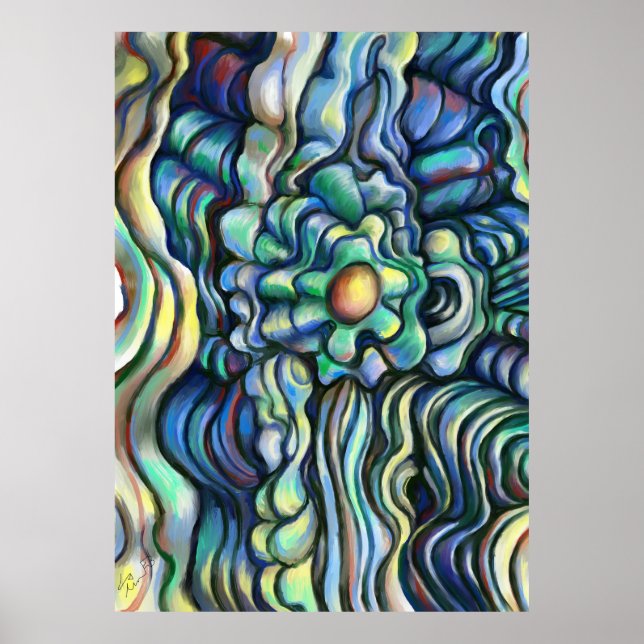 Affiche Fleur nouée (Devant)