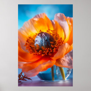 Affiche Fleur orange