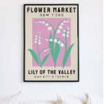 Affiche Fleur personnalisée Marché Fleur de naissance Art<br><div class="desc">Cette impression d'art est dans le style d'une affiche du marché aux fleurs. Les fleurs sont Lily de la Vallée qui sont la fleur de naissance pour mai. Il y a de l’espace pour personnaliser le texte afin de changer l’emplacement à un endroit spécial pour vous et le sous-titre au...</div>