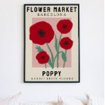 Affiche Fleur personnalisée Marché Fleur de naissance Art<br><div class="desc">Cette impression d'art est dans le style d'une affiche du marché aux fleurs. Les fleurs sont des pavots qui sont la fleur de naissance pour le mois d'août. Il y a de l’espace pour personnaliser le texte afin de changer l’emplacement à un endroit spécial pour vous et le sous-titre au...</div>