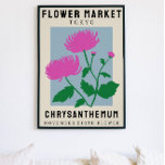 Affiche Fleur personnalisée Marché Fleur de naissance Art<br><div class="desc">Cette impression d'art est dans le style d'une affiche du marché aux fleurs. Les fleurs sont Chrysanthemum qui sont la fleur de naissance pour Novembre. Il y a de l’espace pour personnaliser le texte afin de changer l’emplacement à un endroit spécial pour vous et le sous-titre au nom ou à...</div>