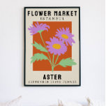 Affiche Fleur personnalisée Marché Fleur de naissance Art<br><div class="desc">Cette impression d'art est dans le style d'une affiche du marché aux fleurs. Les fleurs sont des Asters qui sont la fleur de naissance pour Septembre. Il y a de l’espace pour personnaliser le texte afin de changer l’emplacement à un endroit spécial pour vous et le sous-titre au nom ou...</div>