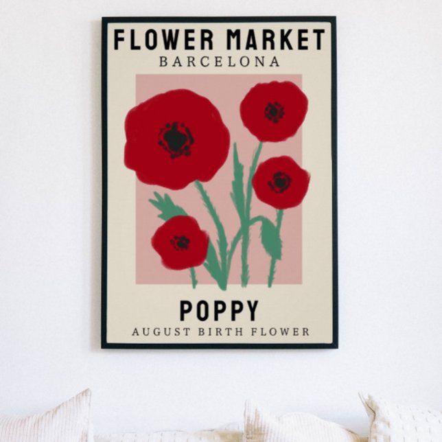 Affiche Fleur personnalisée Marché Fleur de naissance Art  (Créateur téléchargé)