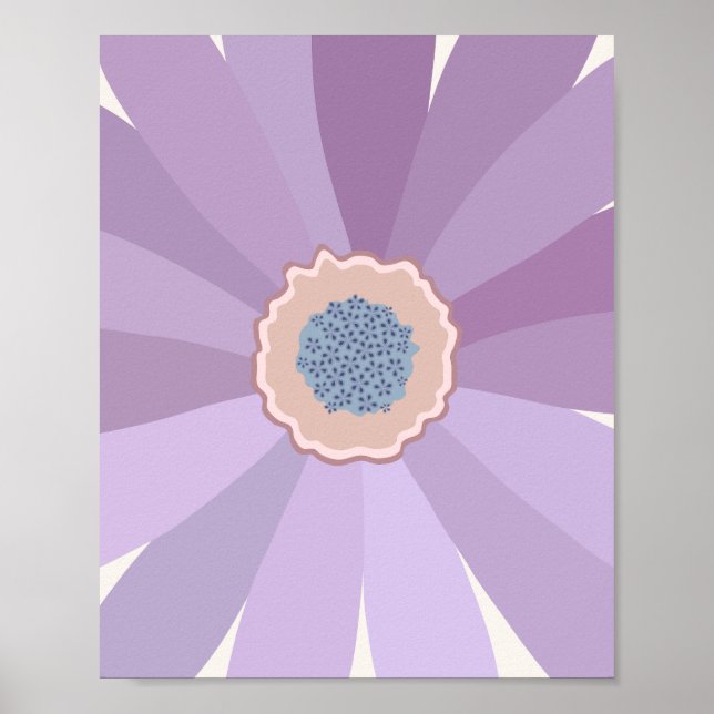 Affiche Fleur pourpre (Devant)