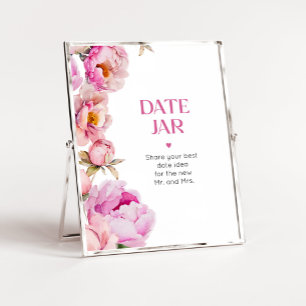 Affiche Fleur rose vif Date idées de nuit Date pot