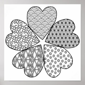 Affiche Fleur Sakura avec couleur Motif votre propre