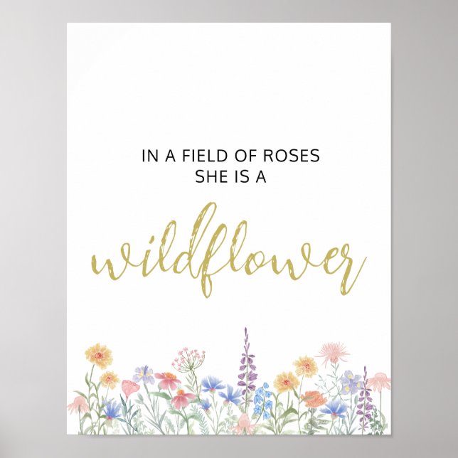 Affiche Fleur Sauvage (Devant)