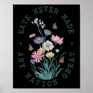Affiche Fleur sauvage anti Trump