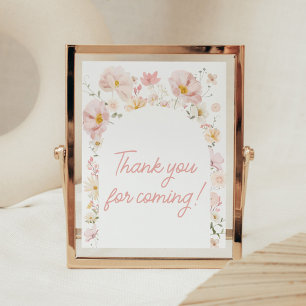 Affiche Fleur sauvage Arch Baby en Merci de fleurs pour ve