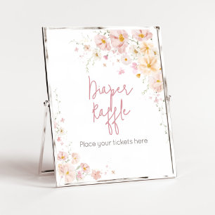 Affiche Fleur sauvage Baby en fleur Baby shower Déchets Ra