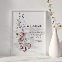 Fleur sauvage boho Fête des mariées moderne Accuei