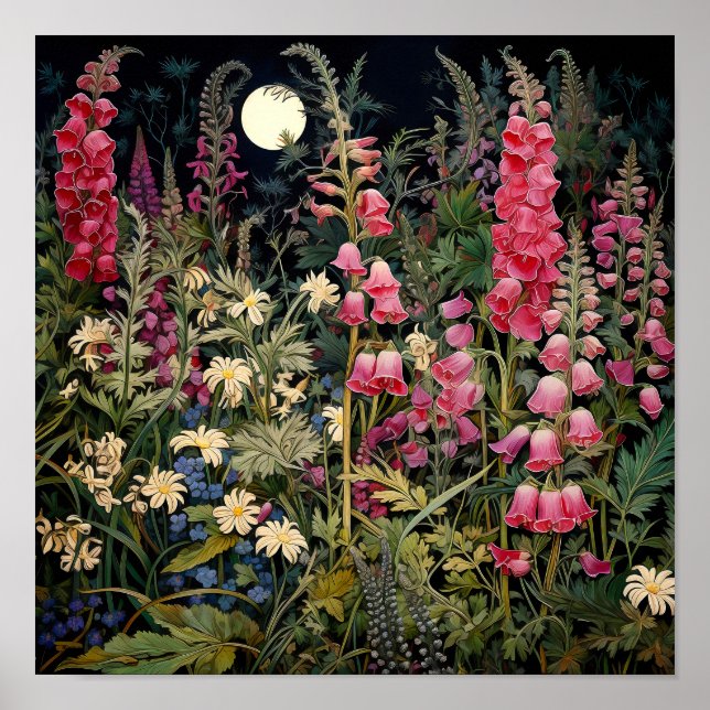 Affiche Fleur sauvage Dark Art (Devant)