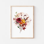 Affiche Fleur sauvage d'automne aquarelle<br><div class="desc">Aquarelle Poster Fleur sauvage d'automne</div>