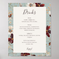 Fleur sauvage de Cuivre Bourgogne | Panneau Menu b