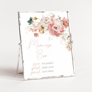 Affiche Fleur sauvage de printemps Baby shower Maman Osa B