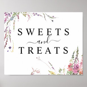 Affiche Fleur sauvage de printemps Sucres et friandises Ma