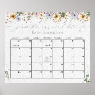 Affiche Fleur sauvage devinez l'affiche Calendrier des dat