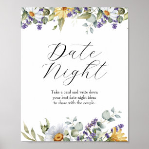 Affiche Fleur sauvage en fleurs Idées de soirée romantiq