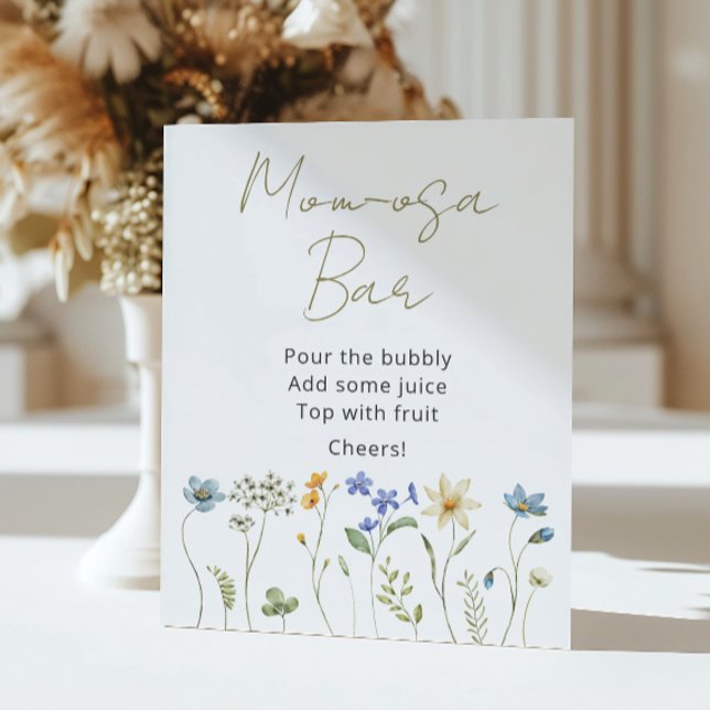 Affiche Fleur sauvage Floral Neutral Momosa Bar (Créateur téléchargé)