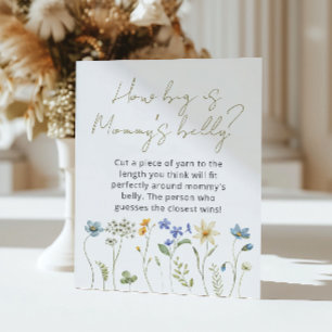 Affiche Fleur sauvage Floral Quelle taille a le ventre de 