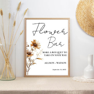 Affiche Fleur sauvage Flower bar signe fleur de douche nup