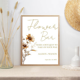Affiche Fleur sauvage Flower bar signe fleur de douche nup