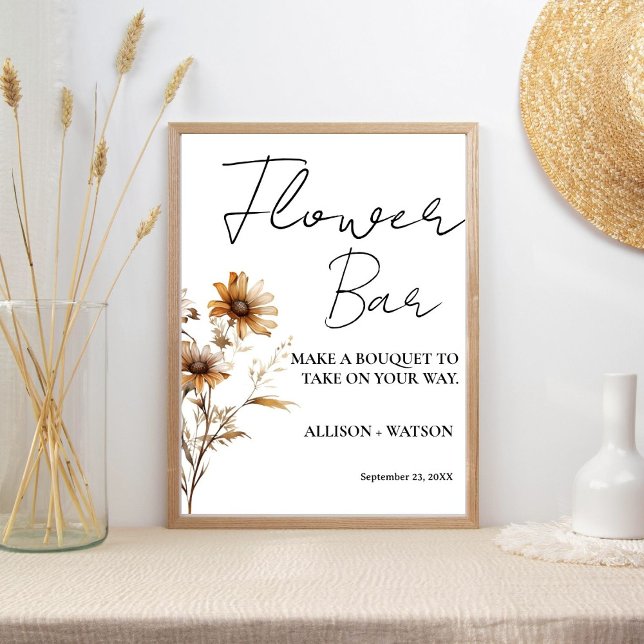 Affiche Fleur sauvage Flower bar signe fleur de douche nup (Créateur téléchargé)