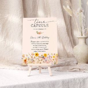 Affiche Fleur sauvage heure Capsule Anniversaire