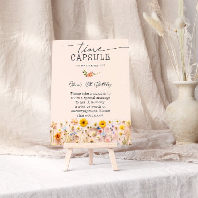 Affiche Fleur sauvage heure Capsule Anniversaire (Créateur téléchargé)