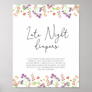 Affiche Fleur sauvage \ Late night couches jeu