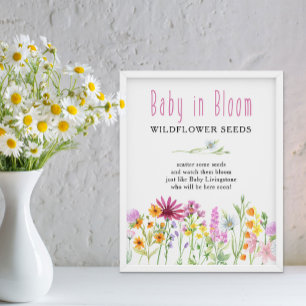 Affiche Fleur sauvage Meadow Baby in Bloom Flower Seeds Fa