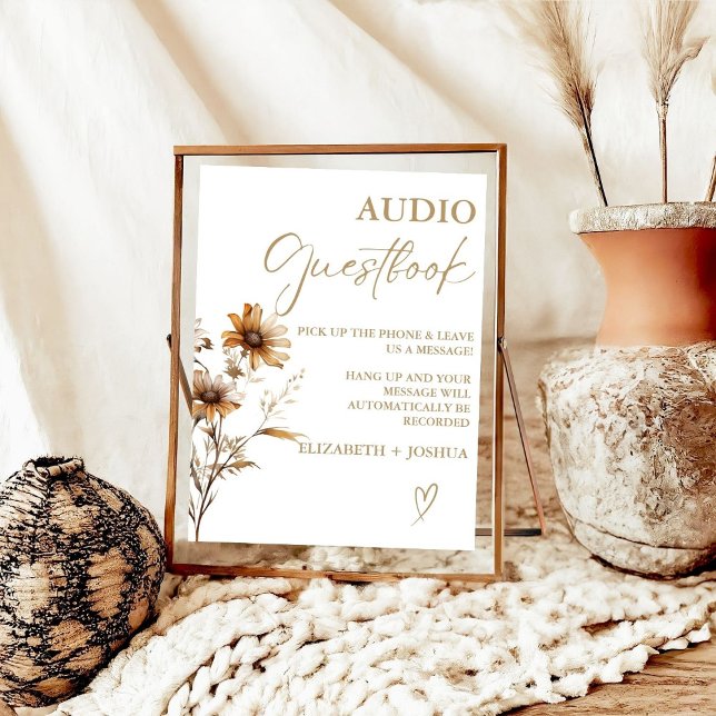 Affiche Fleur sauvage modernePanneau de la table de Graiss (Créateur téléchargé)