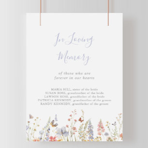 Affiche Fleur sauvage Multicolor Été En Symbole Mémoire Am