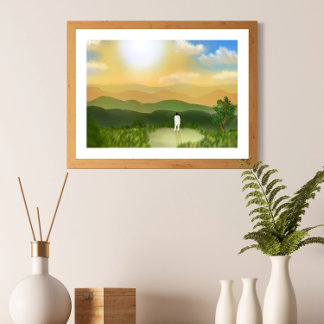 Affiche Fleur sauvage RM Namjoon Indigo BTS Wall Art