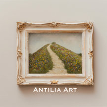 Fleur sauvage Rustique Hill Peinture Fleur Meadow