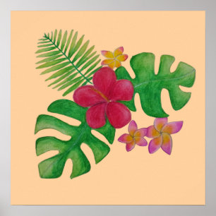 Affiche Fleur tropicale