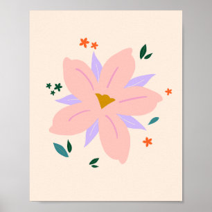 Affiche Fleur tropicale   02