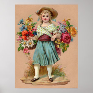 Affiche Fleur victorienne